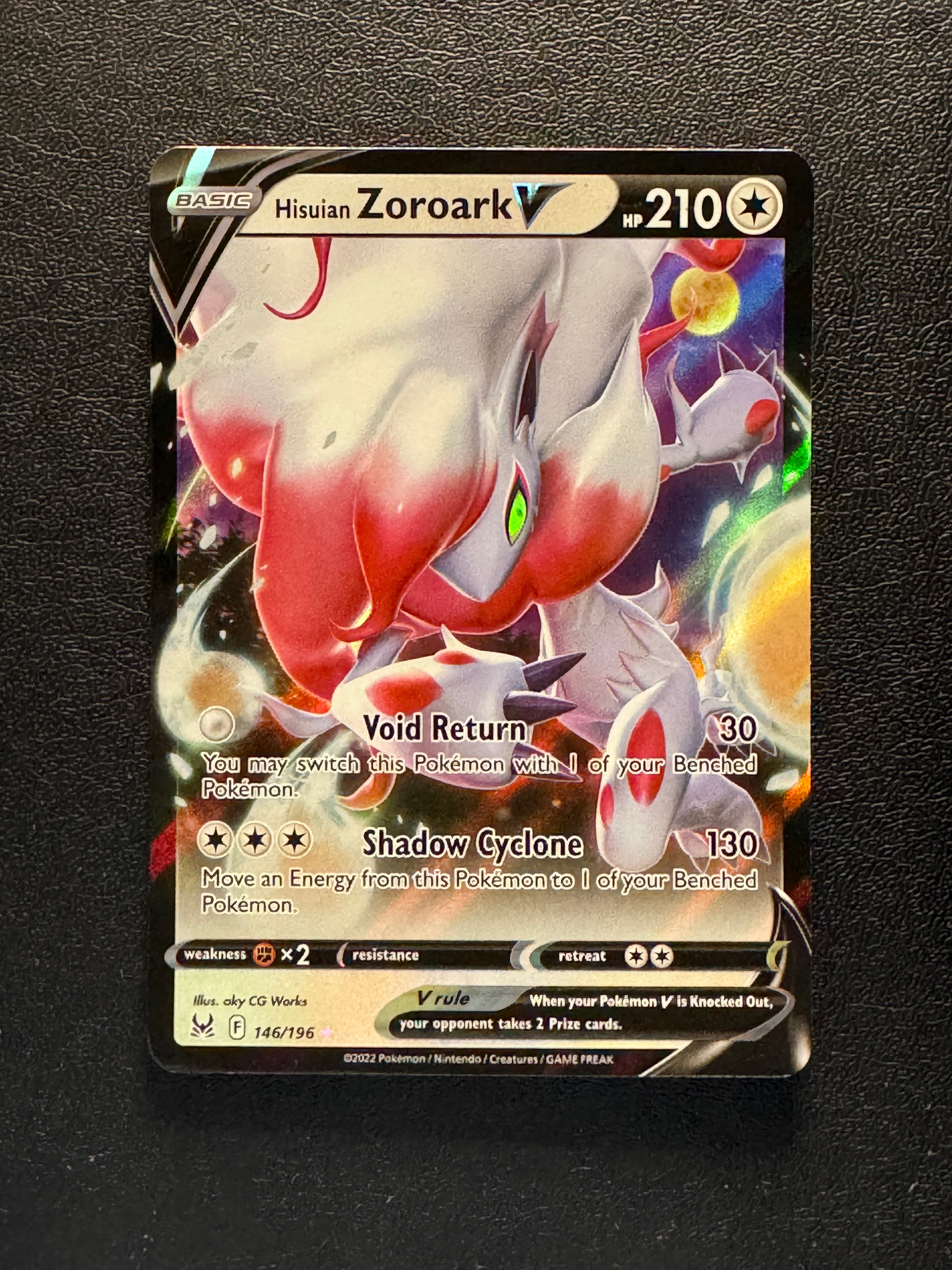 hisuian zoroark pokemon card Hisuian Zoroark VSTAR - 147/196
