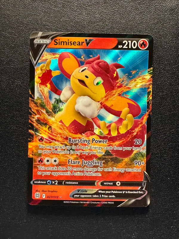 022 Simisear V Crown Zenith Holo Rare V NM