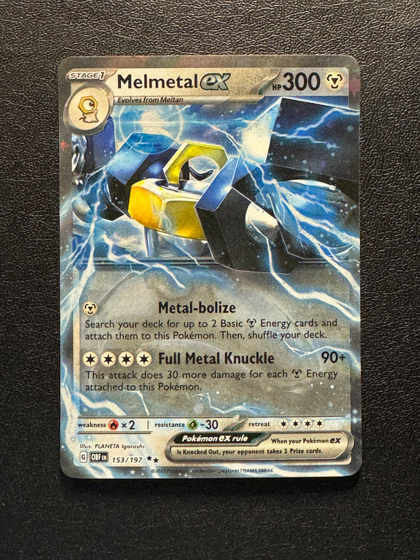153 Melmetal ex Obsidian Flames Double Rare Near Mint