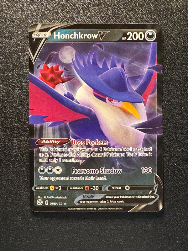 088 Honchkrow V Brilliant Stars Holo Rare V Near Mint
