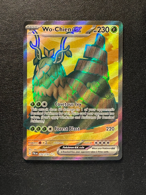 232 Wo-Chien ex Paldea Evolved Ultra Rare Near Mint