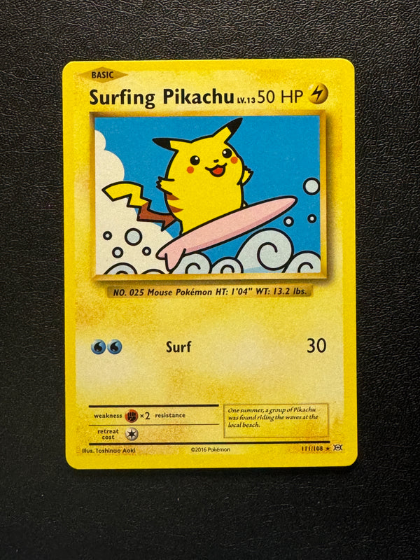 111 Surfing Pikachu Evolutions Rare Secret Near Mint