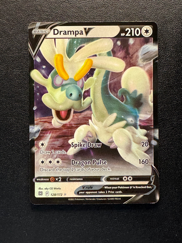 128 Drampa V Brilliant Stars Holo Rare V NM