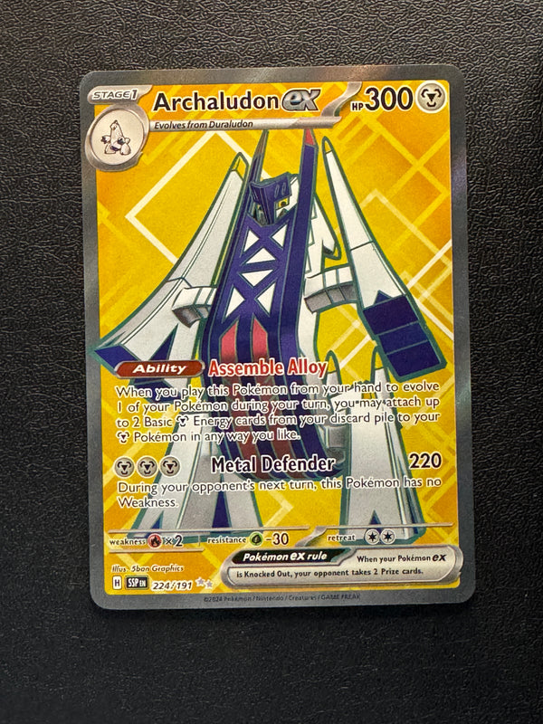 224 Archaludon ex Surging Sparks Ultra Rare Near Mint