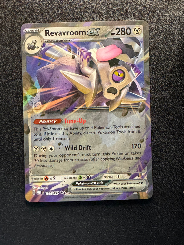 156 Revavroom ex Obsidian Flames Double Rare Near Mint
