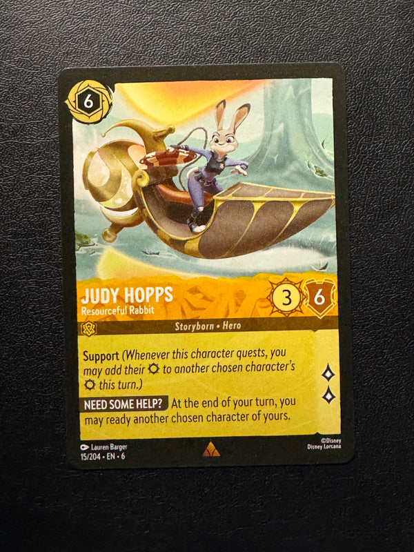 015 Judy Hopps - Resourceful Rabbit Azurite Sea Rare Near Mint