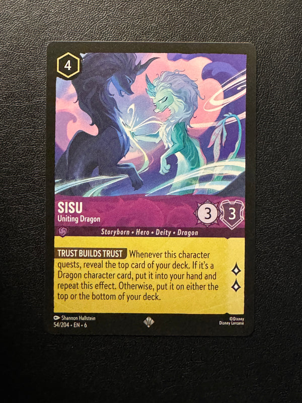 054 Sisu - Uniting Dragon Azurite Sea Super Rare Near Mint