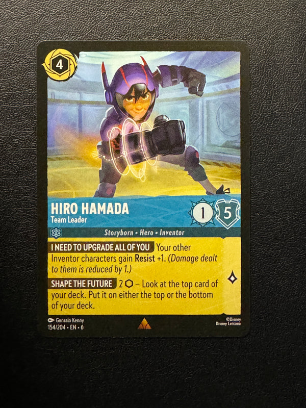 154 Hiro Hamada - Team Leader Azurite Sea Rare Near Mint