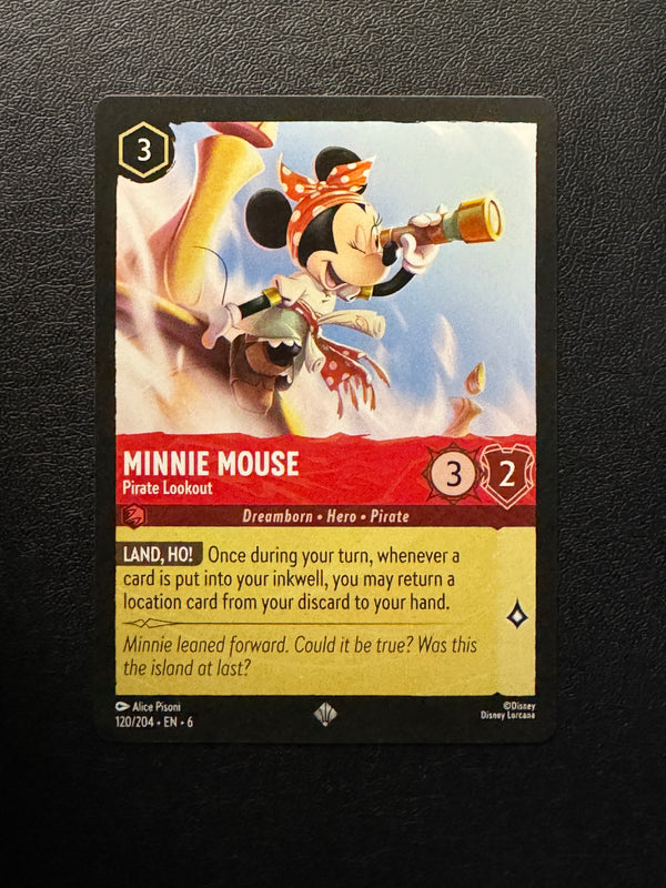 120 Minnie Mouse - Pirate Lookout Azurite Sea Super Rare Near Mint