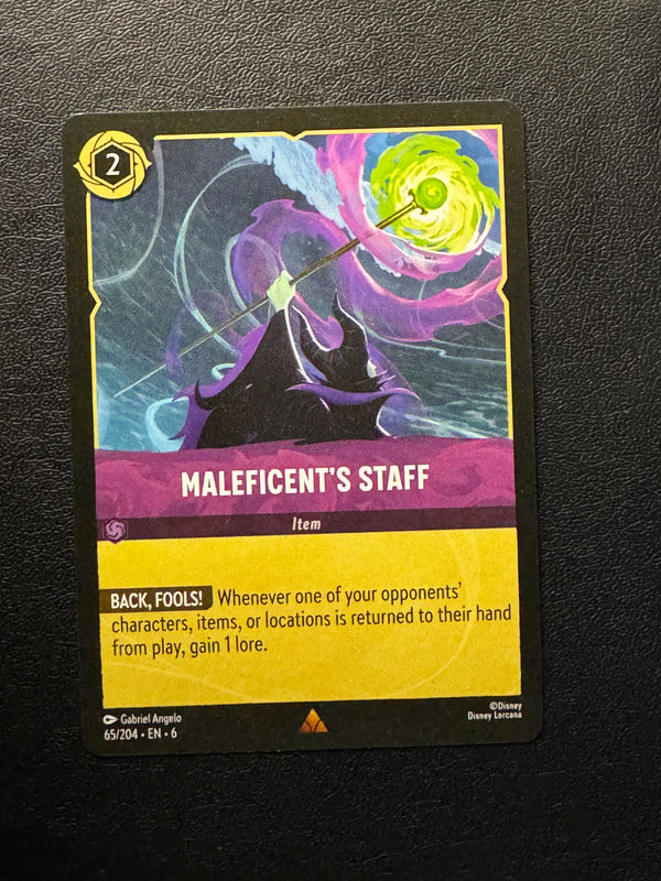 065 Maleficent's Staff Azurite Sea Rare Near Mint