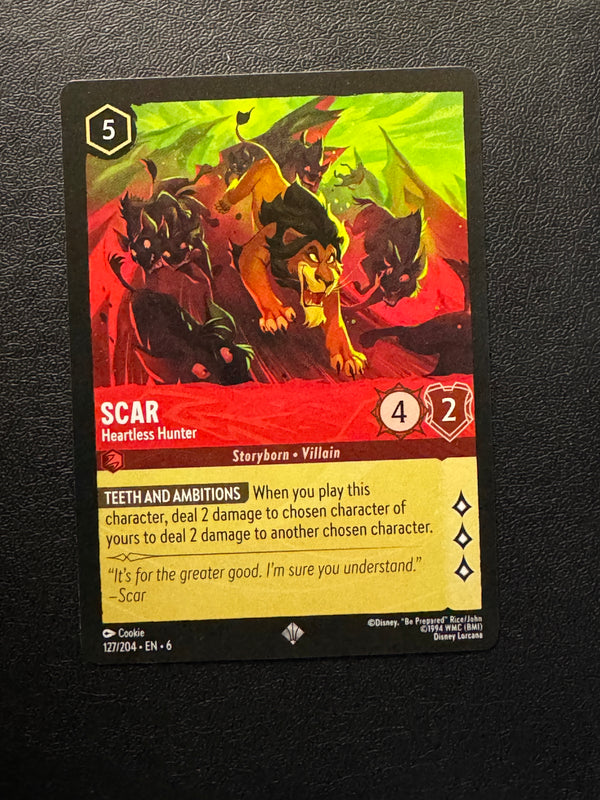 127 Scar - Heartless Hunter Azurite Sea Super Rare Near Mint