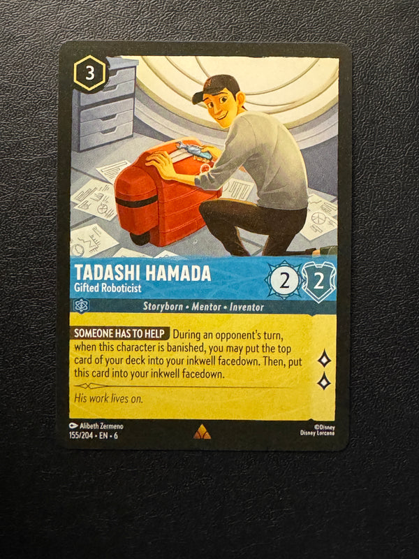 155 Tadashi Hamada - Gifted Roboticist Azurite Sea Rare Near Mint