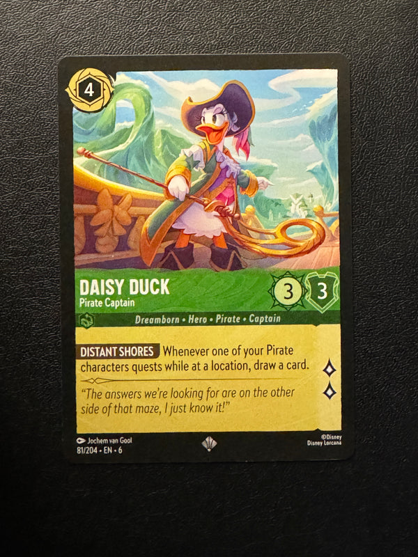 081 Daisy Duck - Pirate Captain Azurite Sea Super Rare Near Mint