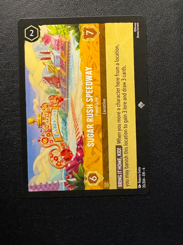 035 Sugar Rush Speedway - Finish Line Azurite Sea Super Rare Near Mint