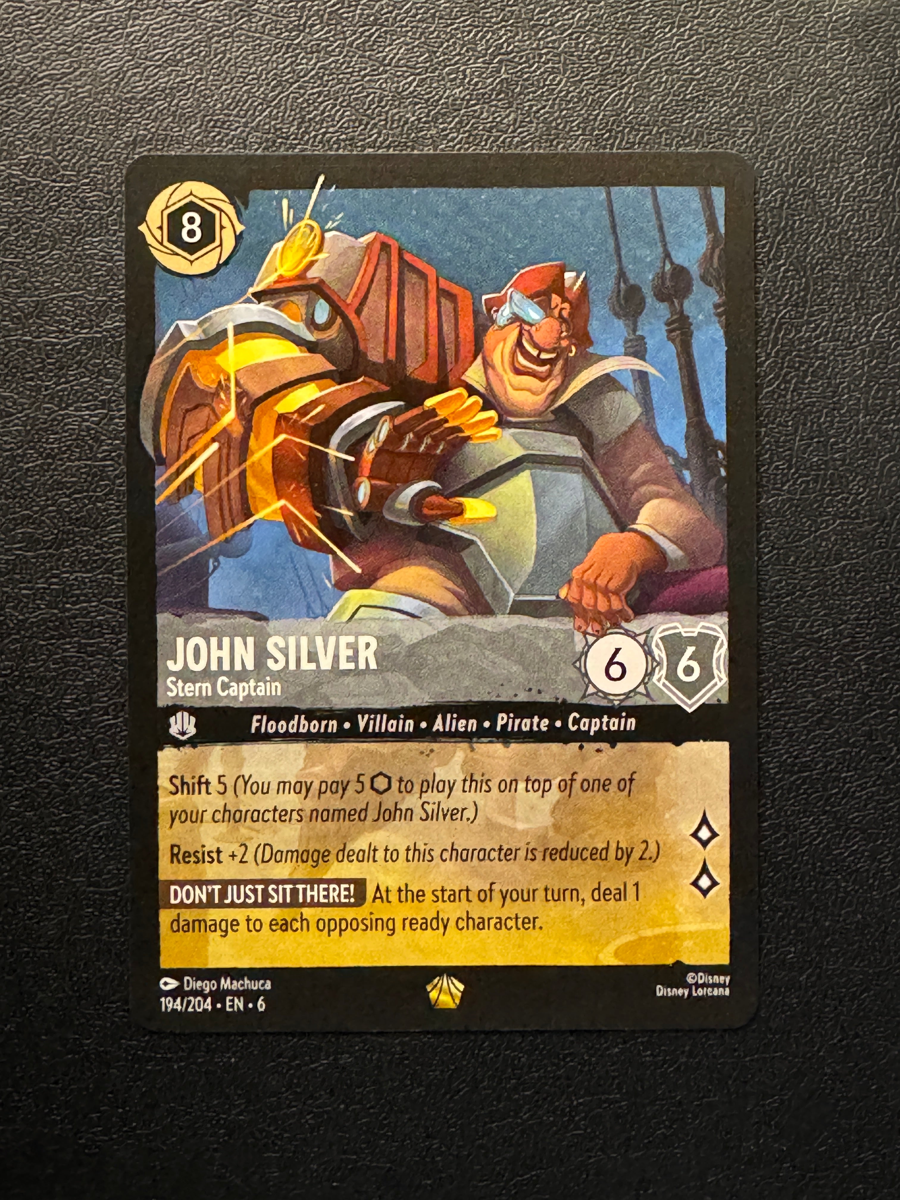 194 John Silver - Stern Captain Azurite Sea Legendary Near Mint k0s Card Shop 194 John Silver - Stern Captain Azurite Sea Legendary Near Mint k0s Card Shop