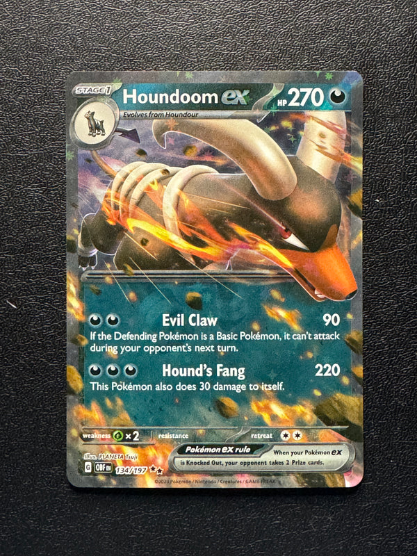 134 Houndoom ex Obsidian Flames Double Rare Near Mint