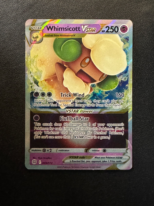 065 Whimsicott VSTAR Brilliant Stars Holo Rare VSTAR Near Mint