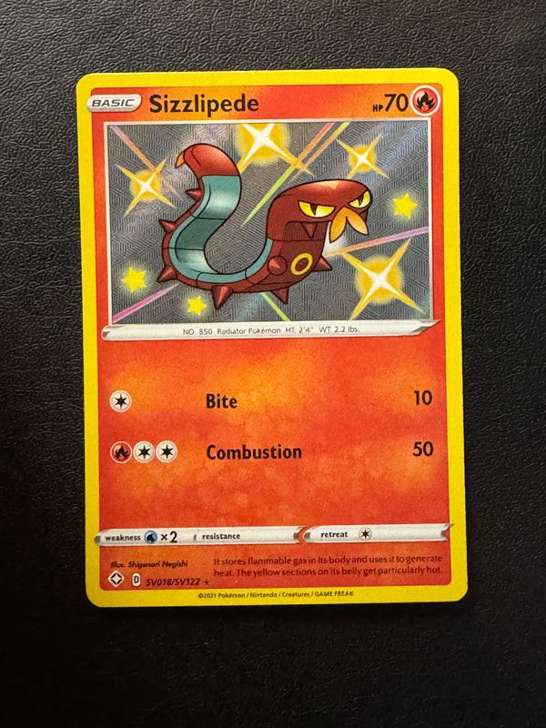 SV018 Sizzlipede Shining Fates Rare Shiny Near Mint