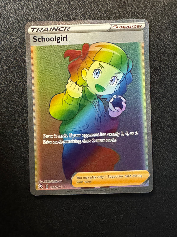 277 Schoolgirl Fusion Strike Rare Rainbow Near Mint