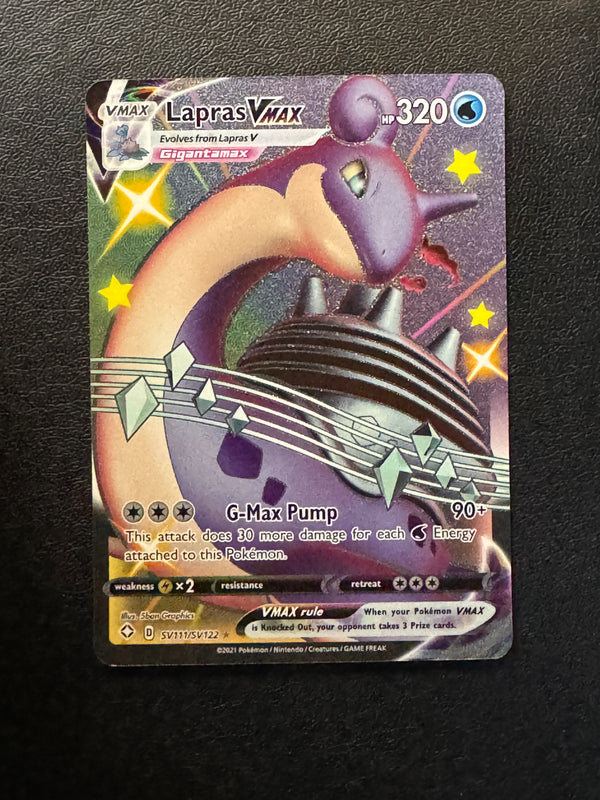 SV111 Lapras VMAX Shining Fates Shiny Rare VMAX Near Mint