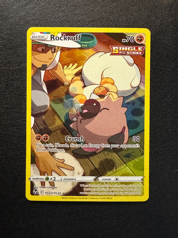 TG07 Rockruff Silver Tempest Rare Holo Near Mint