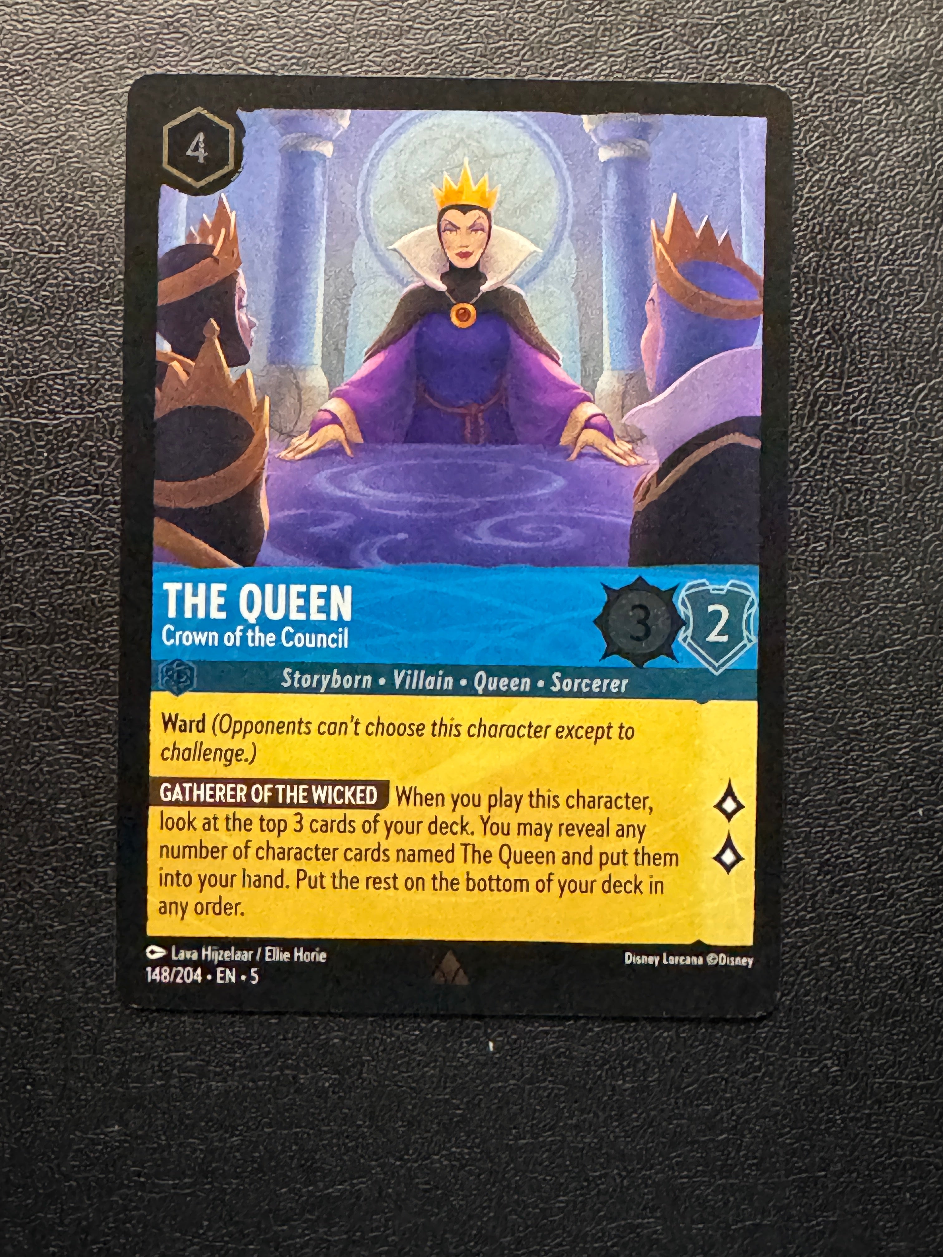 the queen lorcana card 148 The Queen
