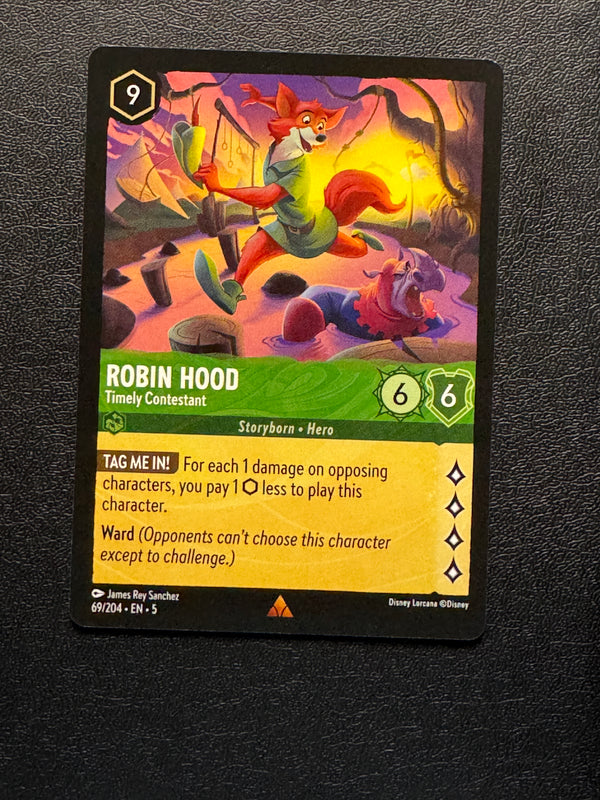 069 Robin Hood - Timely Contestant Shimmering Skies Rare Near Mint