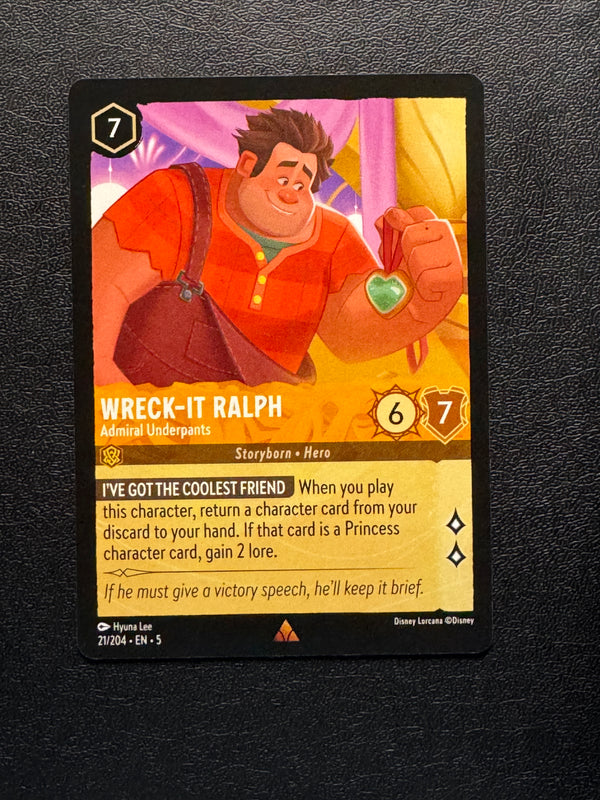 021 Wreck-It Ralph - Admiral Underpants Shimmering Skies Rare Near Mint