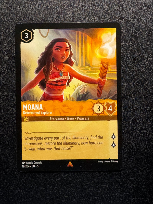 018 Moana - Determined Explorer Shimmering Skies Rare Near Mint
