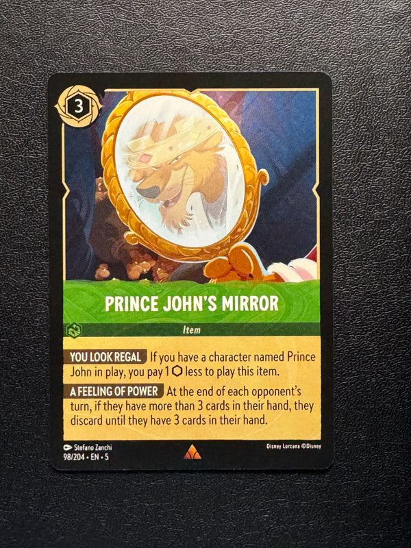 098 Prince John's Mirror Shimmering Skies Rare Near Mint