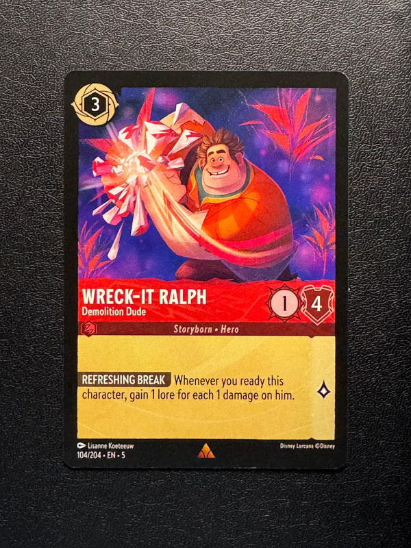 104 Wreck-It Ralph - Demolition Dude Shimmering Skies Rare Near Mint
