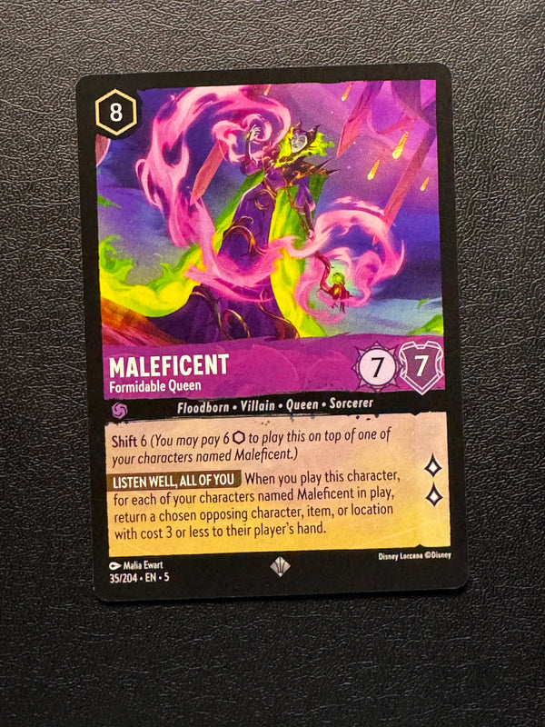 035 Maleficent - Formidable Queen Shimmering Skies Rare Near Mint