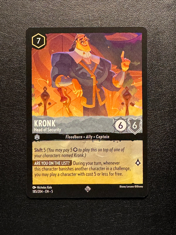 185 Kronk - Head of Security Shimmering Skies Rare Near Mint