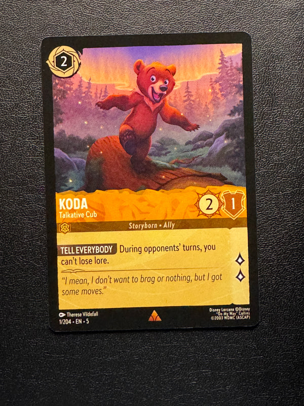 001 Koda - Talkative Cub Shimmering Skies Rare Near Mint