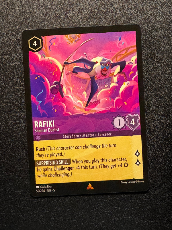 055 Rafiki - Shaman Duelist Shimmering Skies Rare Near Mint