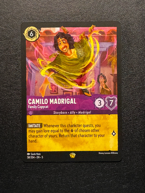 058 Camilo Madrigal - Family Copycat Shimmering Skies Legendary Near Mint