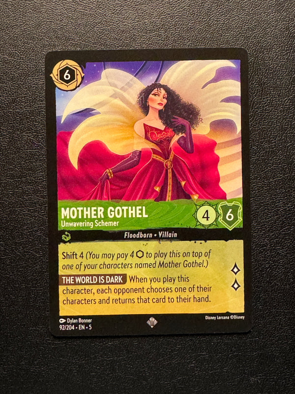 092 Mother Gothel - Unwavering Schemer Shimmering Skies Rare Near Mint