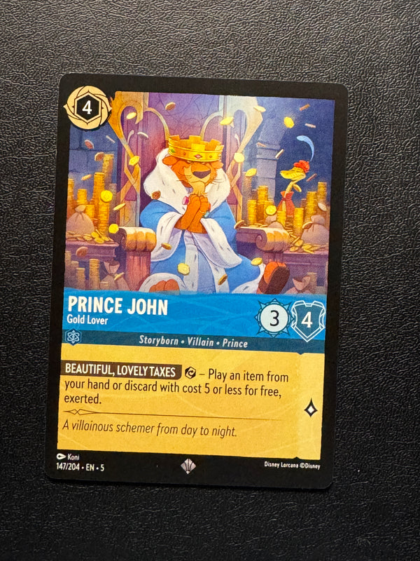 147 Prince John - Gold Lover Shimmering Skies Rare Near Mint