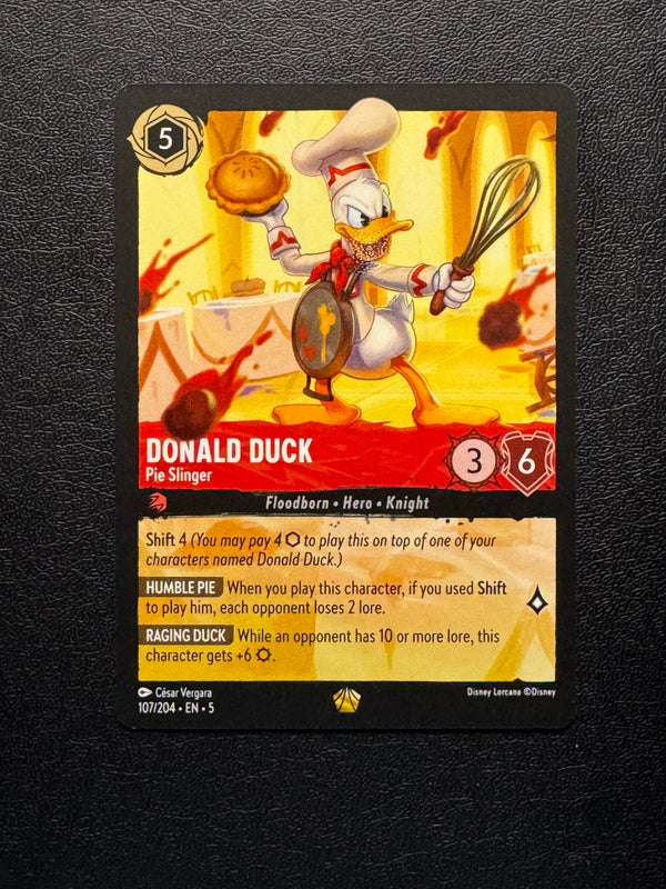 107 Donald Duck - Pie Slinger Shimmering Skies Legendary Near Mint