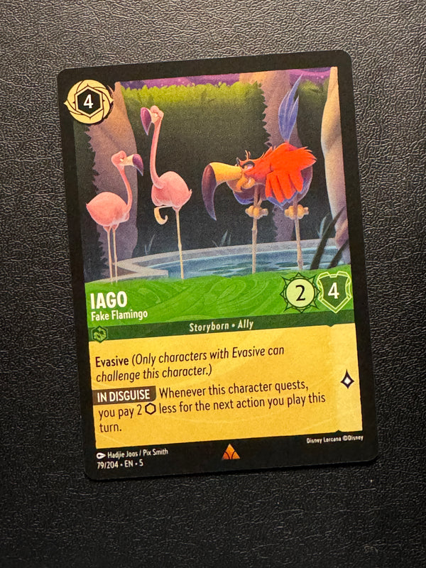 079 Iago - Fake Flamingo Shimmering Skies Rare Near Mint