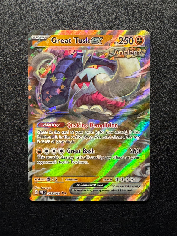 053 Great Tusk ex Paldean Fates Double Rare NM