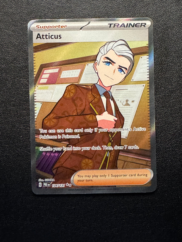 134 Atticus Prismatic Evolutions Ultra Rare Near Mint