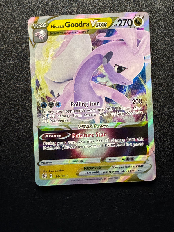 136 Hisuian Goodra VSTAR Lost Origin Holo Rare VSTAR Near Mint