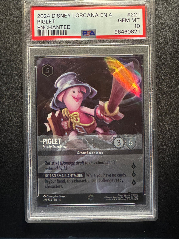 221 Piglet - Sturdy Swordsman Ursula's Return Enchanted PSA 10