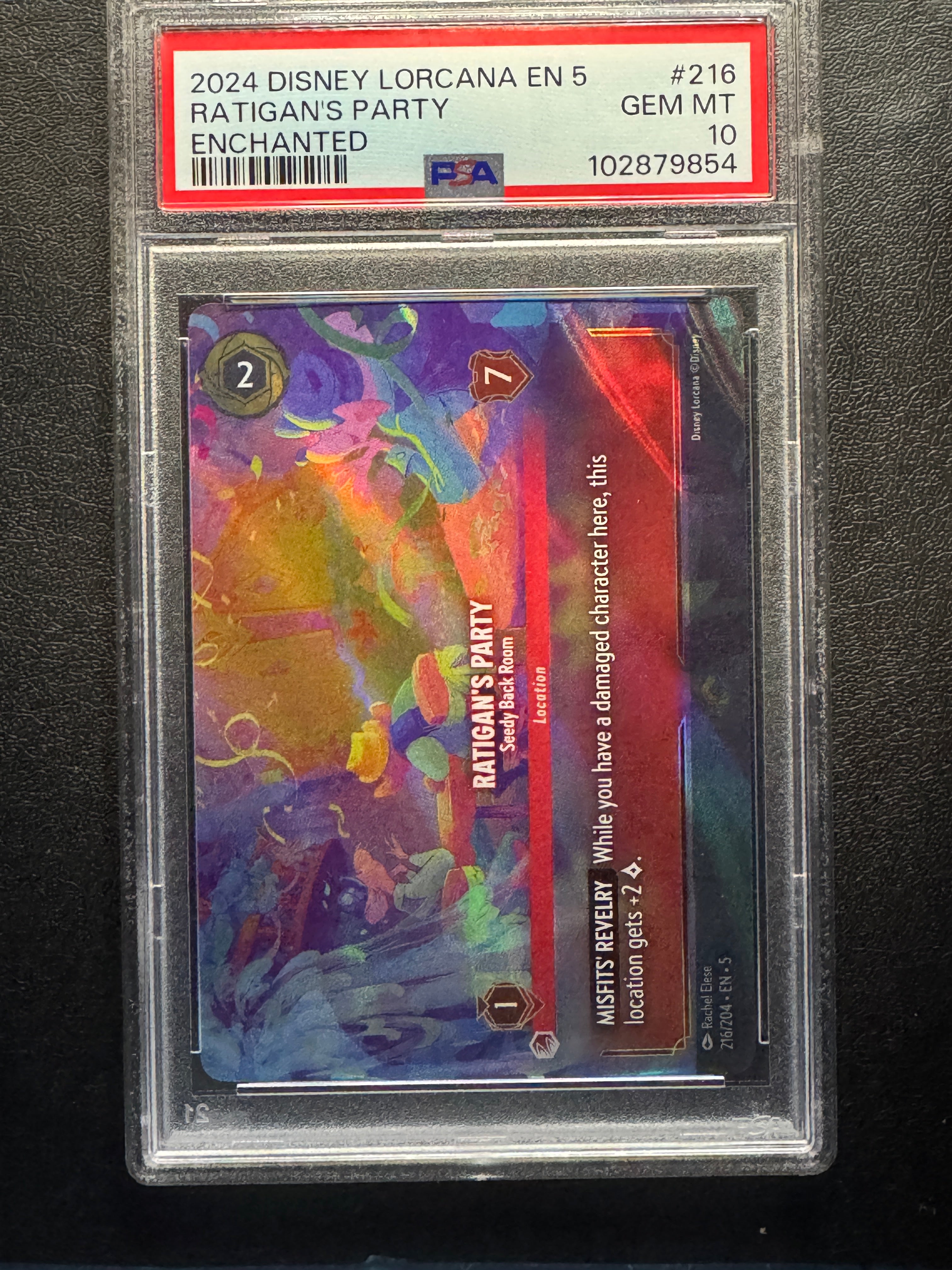 216 Ratigan's Party - Seedy Back Room Shimmering Skies Enchanted PSA 1 k0s Card Shop 216 Ratigan's Party - Seedy Back Room Shimmering Skies Enchanted PSA 1 k0s Card Shop