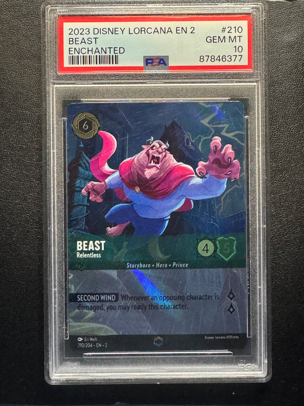 210 Beast - Relentless Rise of the Floodborn Enchanted PSA 10