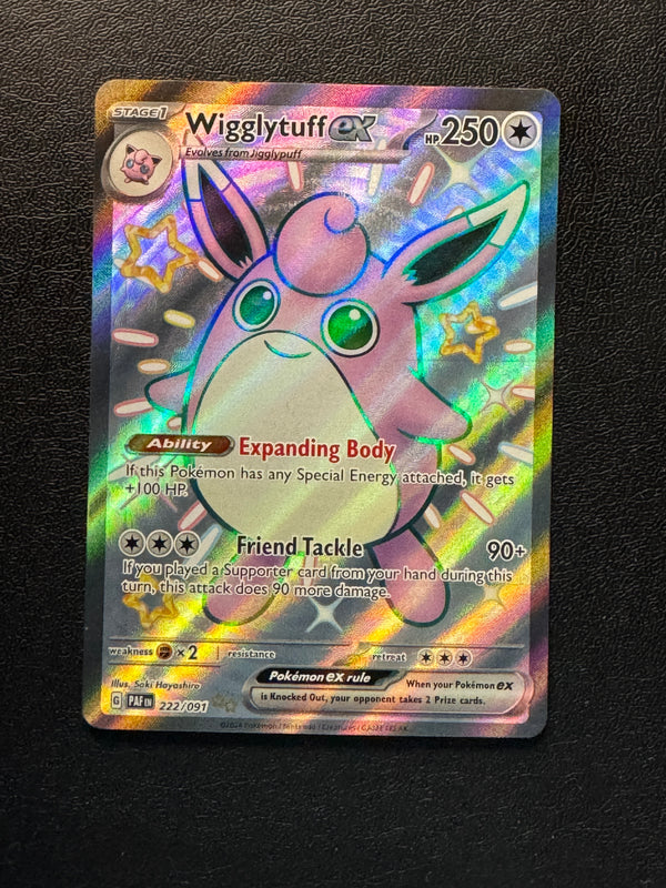 222 Wigglytuff ex Paldean Fates Shiny Ultra Rare Near Mint