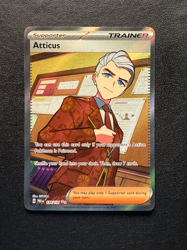 134 Atticus Prismatic Evolutions Ultra Rare Near Mint