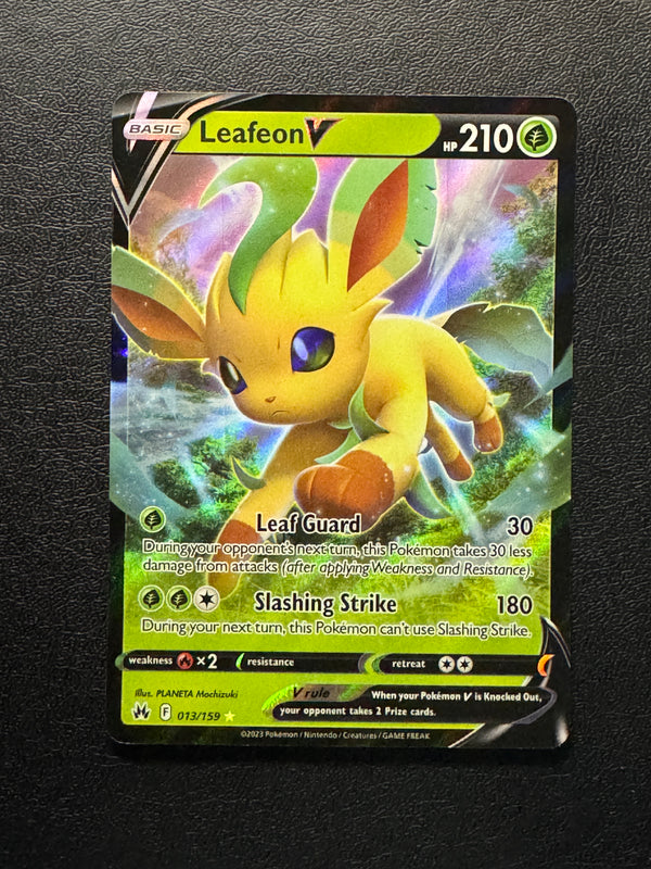 013 Leafeon V Crown Zenith Holo Rare V Near Mint