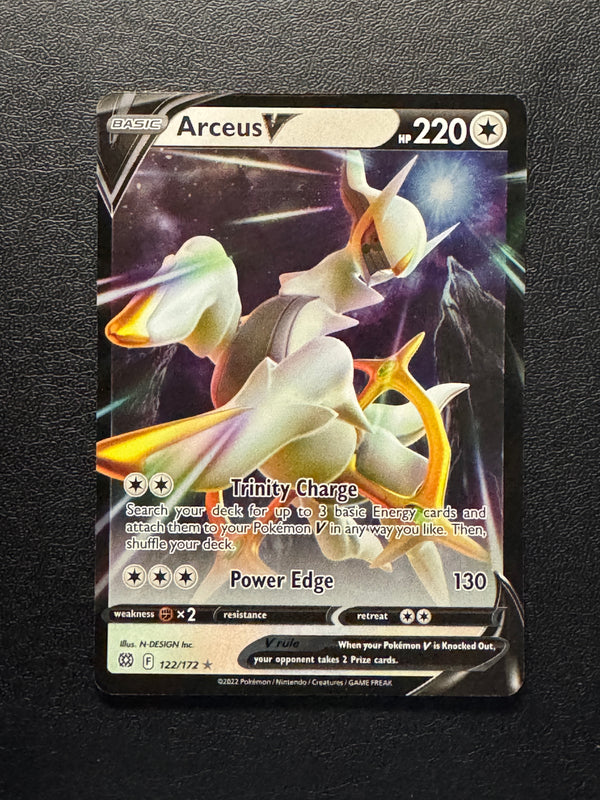 122 Arceus V Brilliant Stars Holo Rare V Near Mint